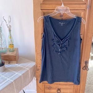 Eddie Bauer ruffles tank top